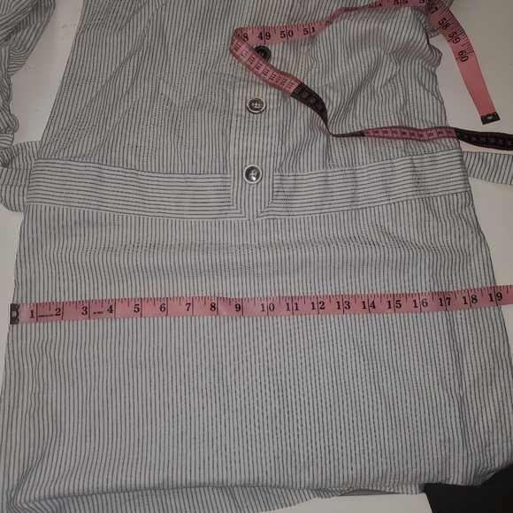 Vintage A.P.C. Striped Button Down Belted Dress 36 - Picture 5 of 6